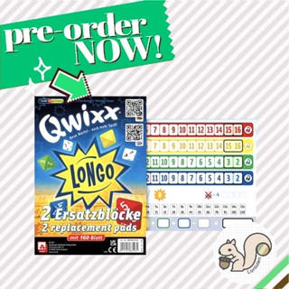 Qwixx Longo (Replacement Pads) 2 [DE] ส่วนเสริม บอร์ดเกมแท้ ภาษาเยอรมัน[Pre-Order]