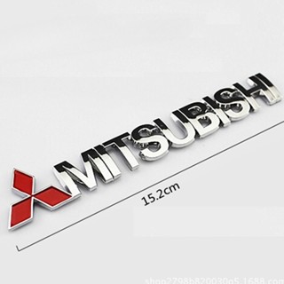 สติกเกอร์ตราสัญลักษณ์ Mitsubishi 3 มิติ สําหรับติดตกแต่งด้านข้างรถยนต์ Mitsubishi