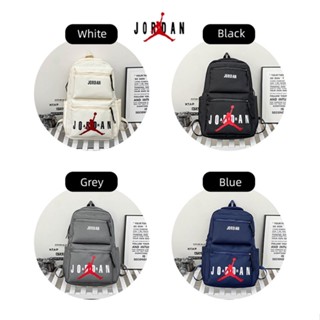 【พร้อมส่ง】ของแท้ 100% กระเป๋าเป้สะพายหลัง ความจุขนาดใหญ่ พิมพ์ลายโลโก้ Air Jordan สําหรับนักเรียน สํานักงาน
