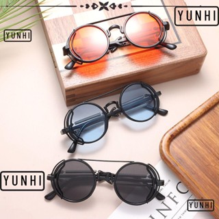 Yunhi Steampunk แว่นตากันแดด ป้องกัน UV400