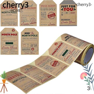 Cherry3 สติกเกอร์ ลายซานตาคลอส คริสต์มาส สร้างสรรค์ สําหรับตกแต่ง 200 ชิ้น