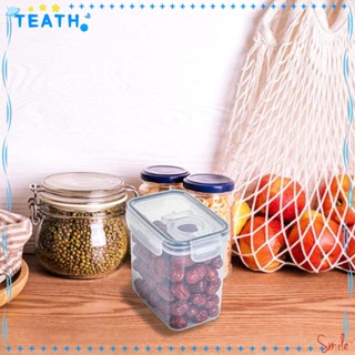 Teath กล่องเก็บของ พลาสติกสด สุญญากาศ พร้อมฝาปิด สําหรับห้องครัว