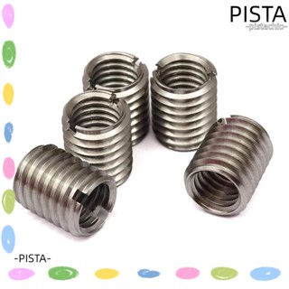 Pista อะแดปเตอร์เกลียว สเตนเลส M8 ตัวเมีย M10 ตัวผู้ 12 มม. สีเงิน สําหรับซ่อมแซม 5 ชิ้น