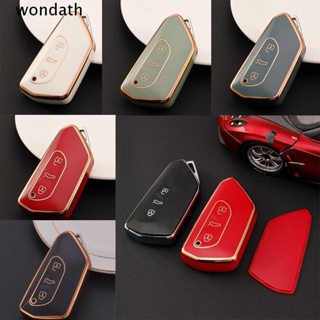 Wonda เคสกุญแจรีโมตรถยนต์ TPU อุปกรณ์เสริม สําหรับ VW Volkswagen Golf 8 MK8 ID.3 ID.4 Cupra Skoda Octavia A8 SEAT