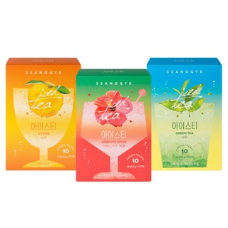 SSANGGYE Zero Iced Tea 10T Green Tea, Citron, Hibiscus Apple / Zero Calories / 0 Kcal