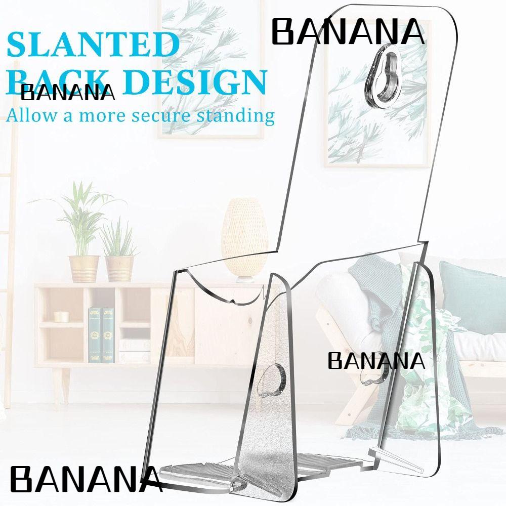 Banana1 ที่วางโบรชัวร์ อะคริลิค 4.3x7.7 นิ้ว เคาน์เตอร์กว้าง ที่ใส่แผ่นพับ จัดระเบียบ วรรณกรรม เมาท์ติดผนัง พลาสติก ใบปลิว หนังสือ เมนู
