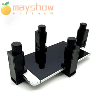 Mayshow คลิปหนีบหน้าจอ พลาสติก ปรับได้ สีดํา 4 ชิ้น