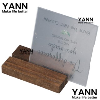 Yann1 ฐานไม้อะคริลิคใส แบบพกพา ของขวัญสําหรับเพื่อน