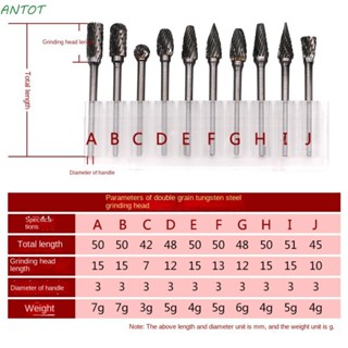 Antot ตะไบโรตารี่ ทังสเตนคาร์ไบด์ เครื่องตัดมิลลิ่งไฟฟ้า หัวขัดเหล็กทังสเตน