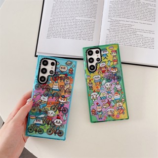 เคสโทรศัพท์มือถือ TPU นิ่ม ลายการ์ตูนแมวตลก คุณภาพสูง สําหรับ Samsung S23 S23 + S23 Ultra S22 S22 + S22 Ultra S20 + S20 Ultra S21 +