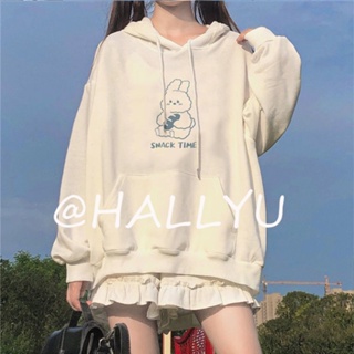 HALLYU  เสื้อผ้าผู้ญิง แขนยาว เสื้อฮู้ด คลุมหญิง สไตล์เกาหลี แฟชั่น  ทันสมัย fashion Trendy Unique A98J35E 36Z230909