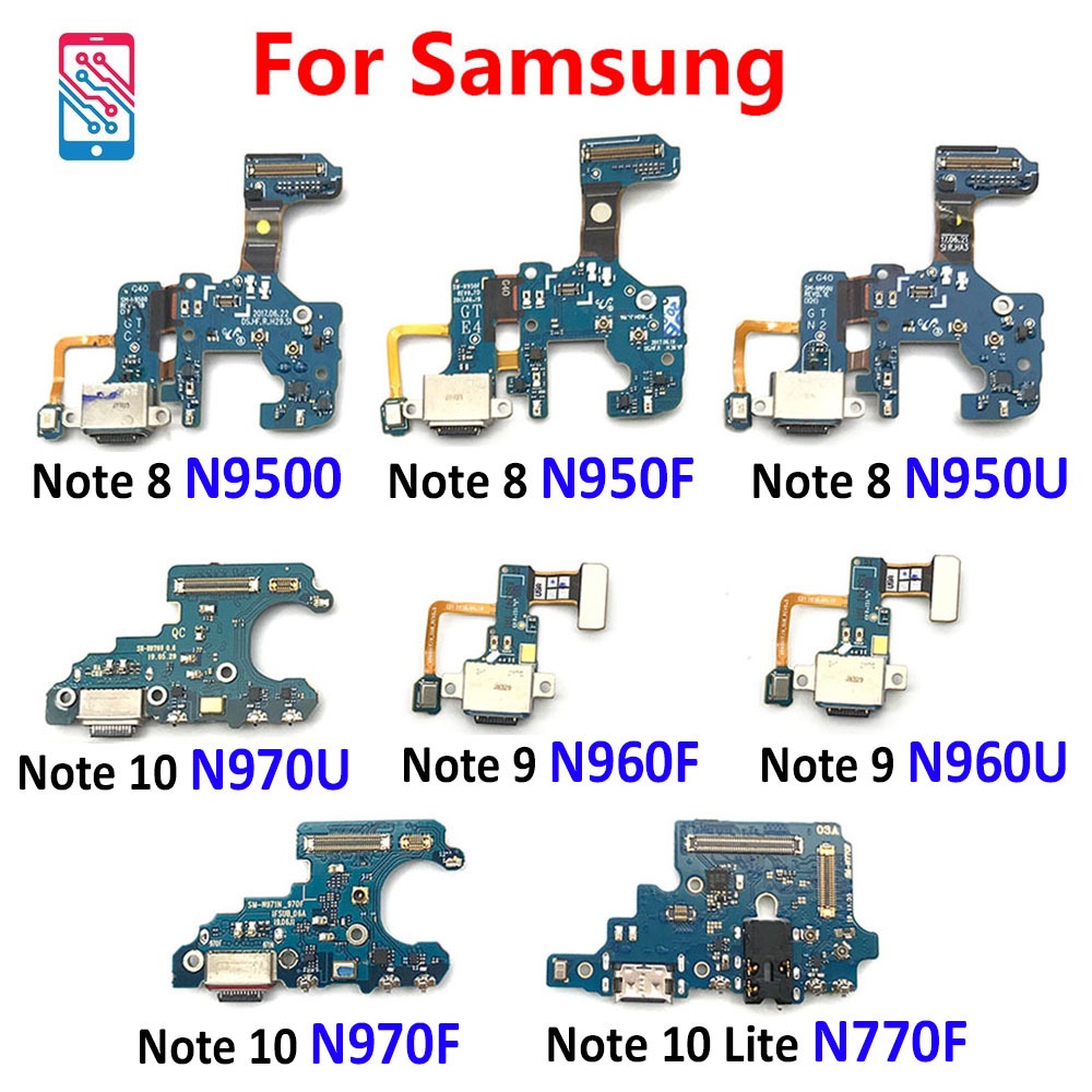 บอร์ดพอร์ตชาร์จ USB สําหรับ Samsung Note 8 9 10 Lite 20 Ultra N950F N950U N9500 N960F N970F N970U N7