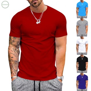 GORGEOUS~Men Tops Muscle Short Sleeve Slim Fit Summer T Shirt T-shirt Workout 1pcs