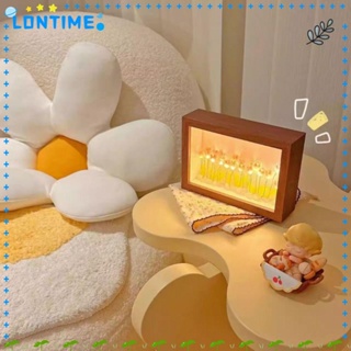 Lontime โคมไฟ LED รูปดอกทิวลิป ใช้แบตเตอรี่ ขนาดเล็ก แฮนด์เมด สําหรับตกแต่งห้องนอน DIY