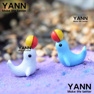 Yann1 ฟิกเกอร์ปลาโลมา พลาสติก เรซิน สีขาว สีฟ้า DIY สําหรับตกแต่งภูมิทัศน์ขนาดเล็ก กระถางต้นไม้ 12 ชิ้น