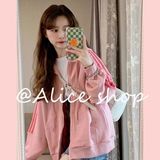 Alice  เสื้อผ้าผู้ญิง แขนยาว เสื้อฮู้ด คลุมหญิง สไตล์เกาหลี แฟชั่น  Korean Style สวยงาม Chic ins A98J2IG 36Z230909