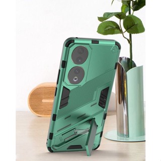 สําหรับ Honor 90 / 90 Pro Bracket Case ELVEV คุณภาพ PC + TPU เกราะป้องกันเต็มรูปแบบ