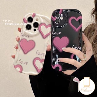 เคสโทรศัพท์มือถือ ขอบโค้ง ลายหัวใจ 3D สําหรับ Vivo Y36 Y20 Y27 Y21A Y91 V25 Y17 Y30 Y12s Y15A Y35 Y20s Y11 Y15s Y22 Y51 Y33s V27 Y12 Y50 Y02 Y91C Y21s Y21 Y15 Y95 Y16