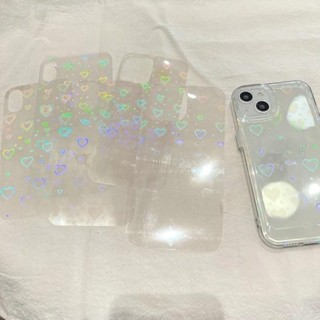 เคสโทรศัพท์มือถือแบบใส ลายหัวใจ ออโรร่า สําหรับ Tecno Camon 20 Pro 5G Spark 10C Spark 10 4G Spark Go 2023 Pop 7 Pro Pova Neo Pova Neo 2 2 ชิ้น