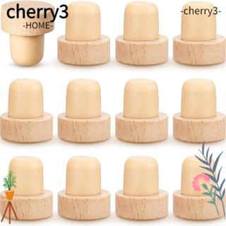 Cherry3 จุกไม้คอร์กขวดไวน์ รูปตัว T 1.3 นิ้ว ใช้ซ้ําได้ 12 ชิ้น