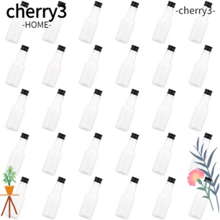 Cherry3 ขวดพลาสติกเปล่า แบบพกพา ขนาด 50 มล. สําหรับใส่เครื่องดื่ม 30 ชิ้น