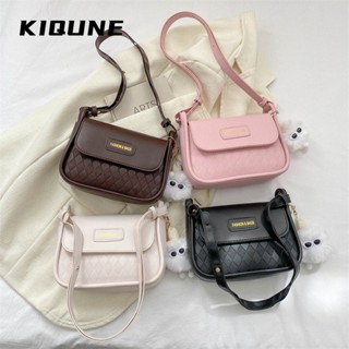 KIQUNE  กระเป๋าผู้หญิงสะพายข้าง กระเป๋าสะพาย ข้าง 2023 NEW   รุ่นใหม่ Beautiful สวยงาม Chic L91TZKV 37Z230910