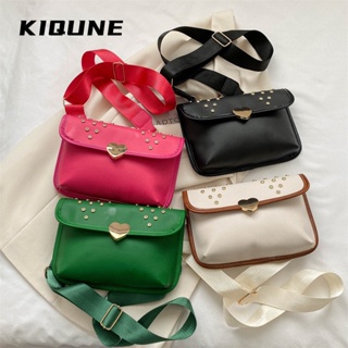 KIQUNE  กระเป๋าผู้หญิงสะพายข้าง กระเป๋าสะพาย ข้าง 2023 NEW   รุ่นใหม่ ทันสมัย Stylish Trendy L91T1100 37Z230910