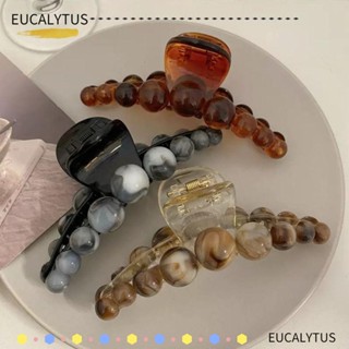 Eutus กิ๊บติดผม อะคริลิค ไข่มุก ลายหินอ่อน กันลื่น สําหรับผู้หญิง