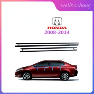 แถบซีลพลาสติก ติดหน้าต่างรถยนต์ สําหรับ Honda CITY 2008 2009 2010 2011 2012 2013 2014