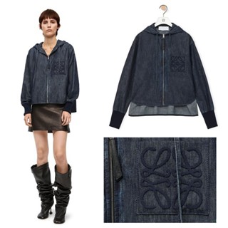 ♥ เช็คสินค้าก่อนสั่ง JACKET LOEWE DENIM แจ็คเก็ต เสื้อยีนส์ ซิปหน้า ปั้มหัวซิป โลเอเว่