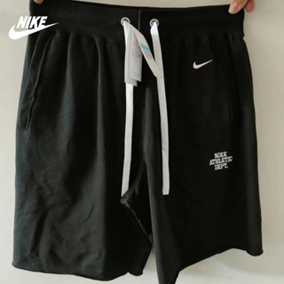 Nike ของแท้ 100% กางเกงขาสั้นลําลอง ผ้าถัก ทรงหลวม ปักลายตัวอักษร สไตล์สตรีท เรโทร สําหรับผู้ชาย FD0307