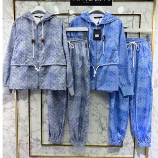 2สี ♥ เช็คสินค้าก่อนสั่ง SET JACKET LOUIS ชุดเซท แจ็คเก็ต ซิบหน้า ซับในตาข่าย + กางเกงขายาว หลุยส์