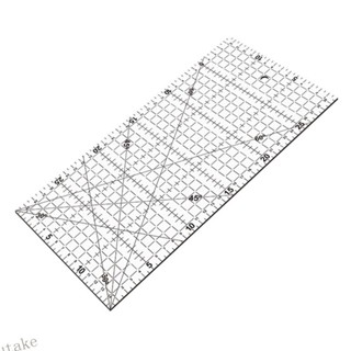 Uki ไม้บรรทัดอะคริลิค ขนาด 30x15 ซม. สําหรับตัด แฮนด์เมด