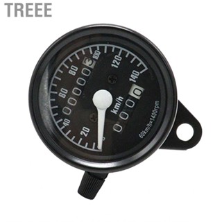 Treee Speedometer  Durable 12V 0-140 Km/h Speed Display Motorcycle Odometer for