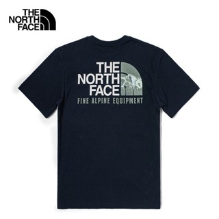 ใหม่ TheNorthFace North เสื้อยืดแขนสั้น ผ้าฝ้าย พิมพ์ลาย ระบายอากาศ สําหรับผู้ชาย 4U9L