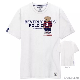 new Polo Bear BEVERLY HILLS POLO CLUB เสื้อยืด100% Cotton เสื้อยืดแขนสั้นผ้านุ่ม เหมาะสำหรับผู้ชายและผู้หญิง