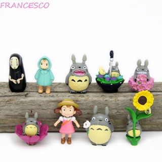 Francesco ตุ๊กตาฟิกเกอร์ PVC รูปการ์ตูนอนิเมะ My Neighbor Totoro No Face Man ขนาดมินิ ของขวัญวันเกิด ของเล่นสําหรับเด็ก