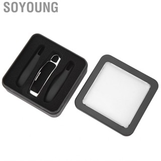 Soyoung Key Fob Case  Professional  Touch Exquisite Appearance  Black Leather Surface for Panamera