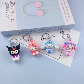 Bigrunng พวงกุญแจ จี้ตุ๊กตาเรซิ่น รูปการ์ตูน Kuromi Hello Kitty My Melody แบบพกพา