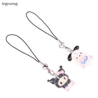 SANRIO Bigrunng พวงกุญแจ จี้ห้อยโทรศัพท์ ลาย Melody Cinnamoroll Kuromi Hello Kitty สําหรับตกแต่งกระเป๋า