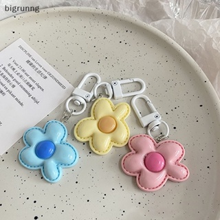 Bigrunng พวงกุญแจ จี้ดอกไม้น่ารัก สีแคนดี้ สําหรับห้อยกระเป๋า หูฟัง DIY