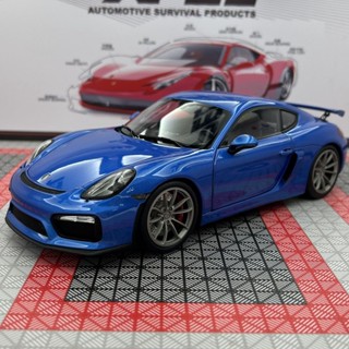 โมเดลรถยนต์จําลอง Porsche Karman GT4 Schuco Schuco 1: 18 911 Cayman ของเล่นสําหรับเด็ก