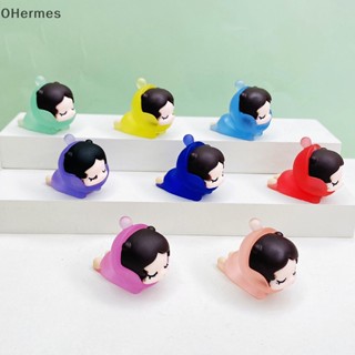 [OHermes] ตุ๊กตาเรซิ่นเรืองแสงในที่มืด ขนาดเล็ก สําหรับตกแต่งบ้านตุ๊กตา 5 ชิ้น