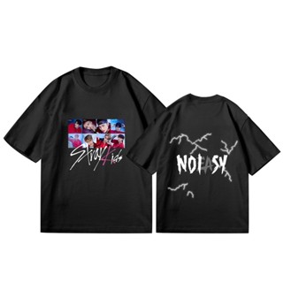 เสื้อยืดลําลอง ผ้าฝ้าย แขนสั้น คอกลม พิมพ์ลาย Kpop Stray Kids Skzoo Felix สําหรับผู้ชาย และผู้หญิง