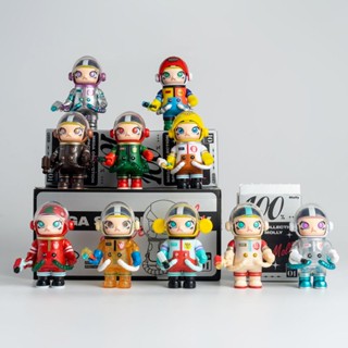 Popmart POPMART MEGA Collection Series 100 SPACE MOLLY กล่องปริศนาครบรอบ Jasmine Confirmed Version