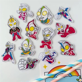 เข็มกลัดอะคริลิค ลายการ์ตูนอุลตร้าแมน ทรงหลวม สําหรับติดกางเกง