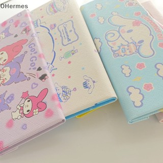 [OHermes] กล่องแว่นสายตาสั้น ลายการ์ตูน Sanrio Kitty Melody Kuromi Cinnamoroll แบบพกพา พับได้ สําหรับนักเรียน [TH]