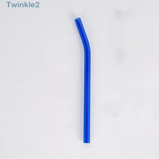 Twinkle หลอดแก้วน้ําดื่ม บอโรซิลิเกตสูง 8*200 มม. สีฟ้าคลื่น 5 ชิ้น