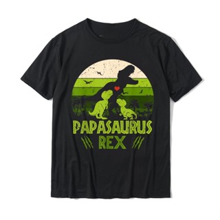 เสื้อยืด พิมพ์ลาย Papasaurus Sunset 2 สไตล์วินเทจ สําหรับเด็ก