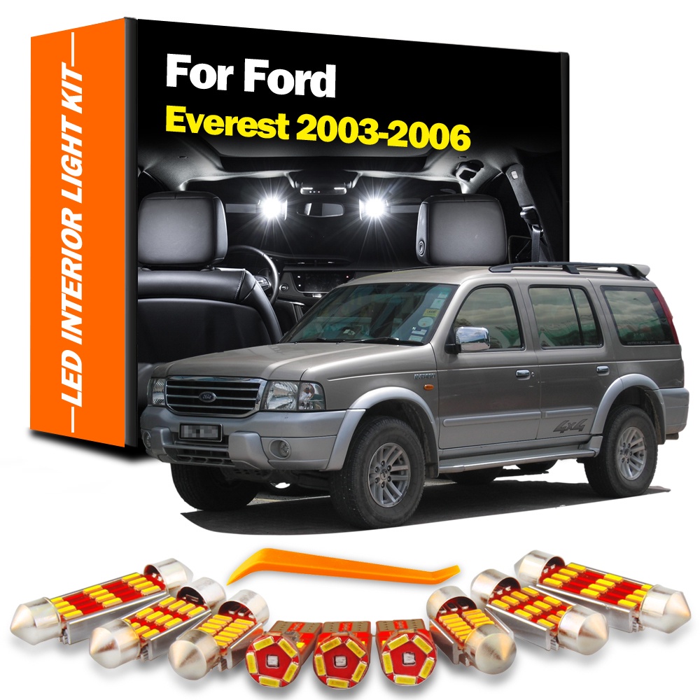 หลอดไฟ LED 10 ชิ้น สําหรับ Ford Everest 2003 2004 2005 2006 Canbus